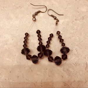 4/$15 purple beads earrings
